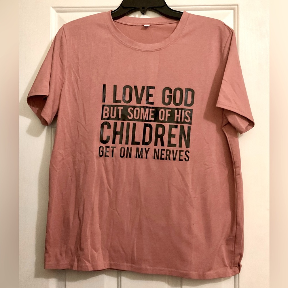 Christian Humor Logo Tee - I Love God But…